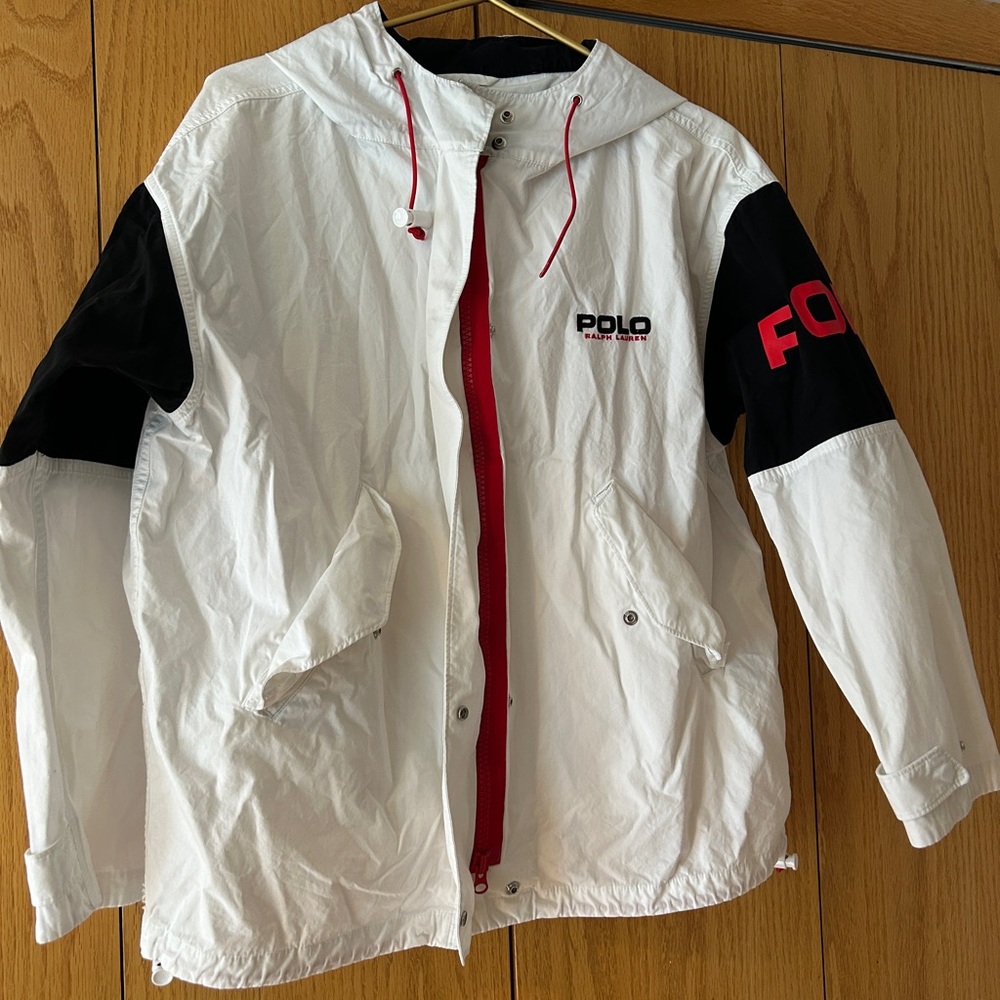 White and Black Polo Ralph Lauren Jacket
